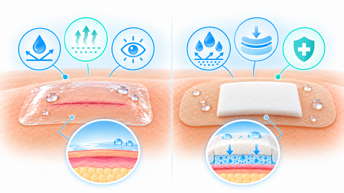 Transparent Film vs. Waterproof Bandages: What's Different?