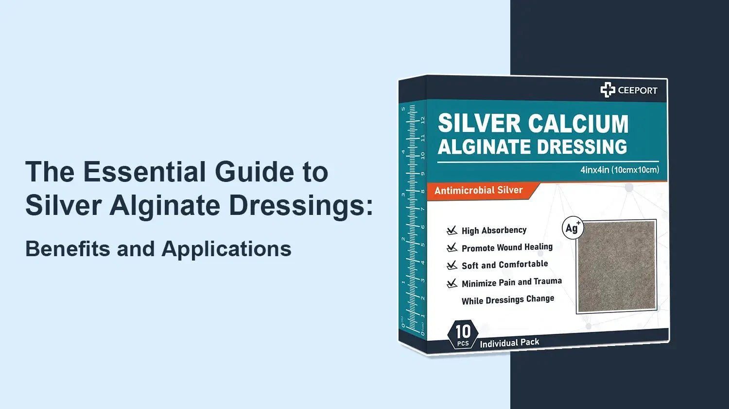 how to use silver calcium alginate wound dressing Calcium Alginate Wound Dressing with Antibacterial Silver
