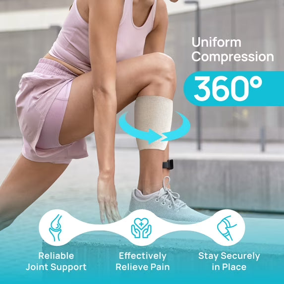 Ceeport Elasticated Tubular Support Bandage, Stockinette Tubing for Legs, Arms, Knees, Thighs, Reusable Compression Bandage Roll For Tissue Support
