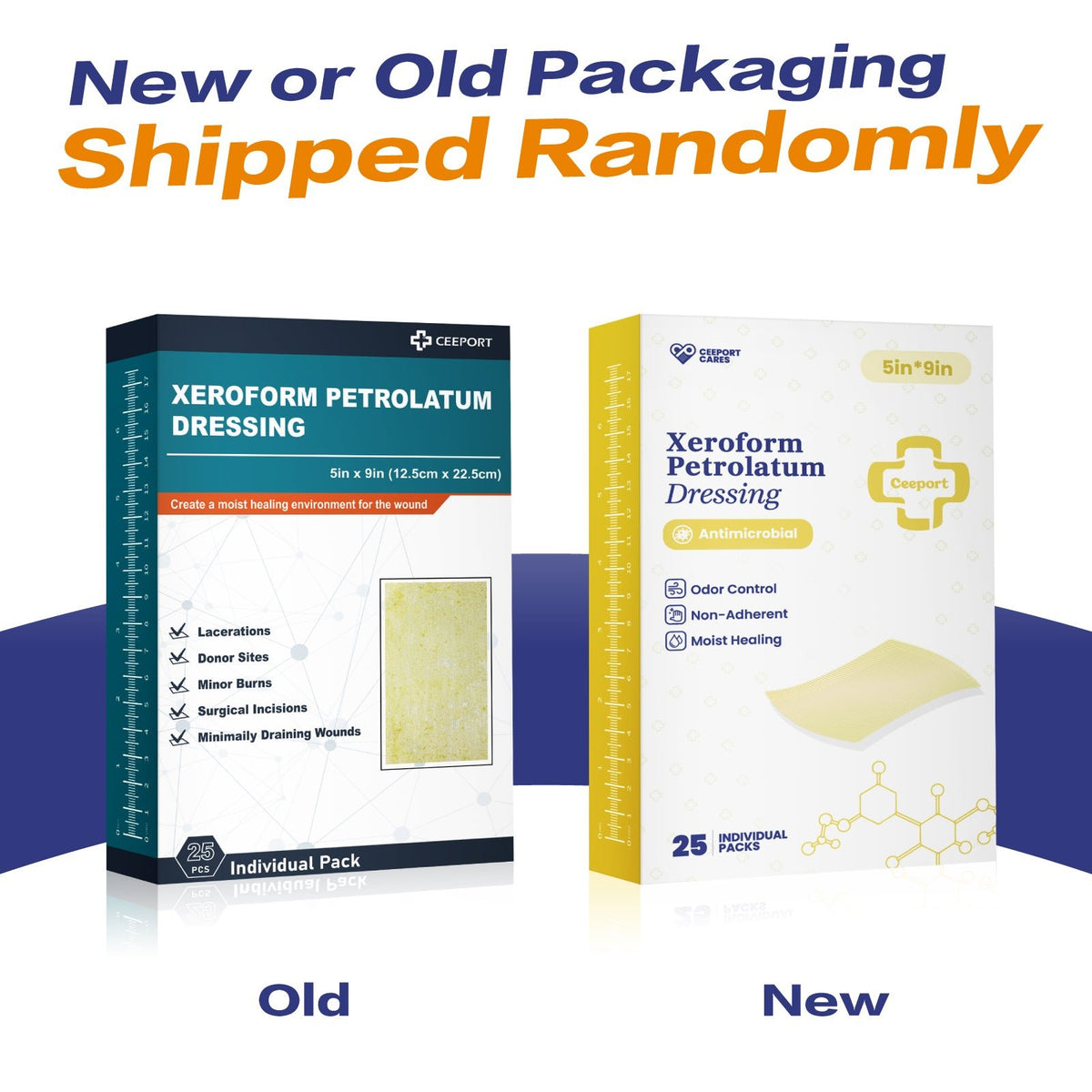 Xeroform Petrolatum Dressing for Minimally Draining Wounds, Surgical Incisons, Lacerations, Donor Sites, Burns, Skin Grafts