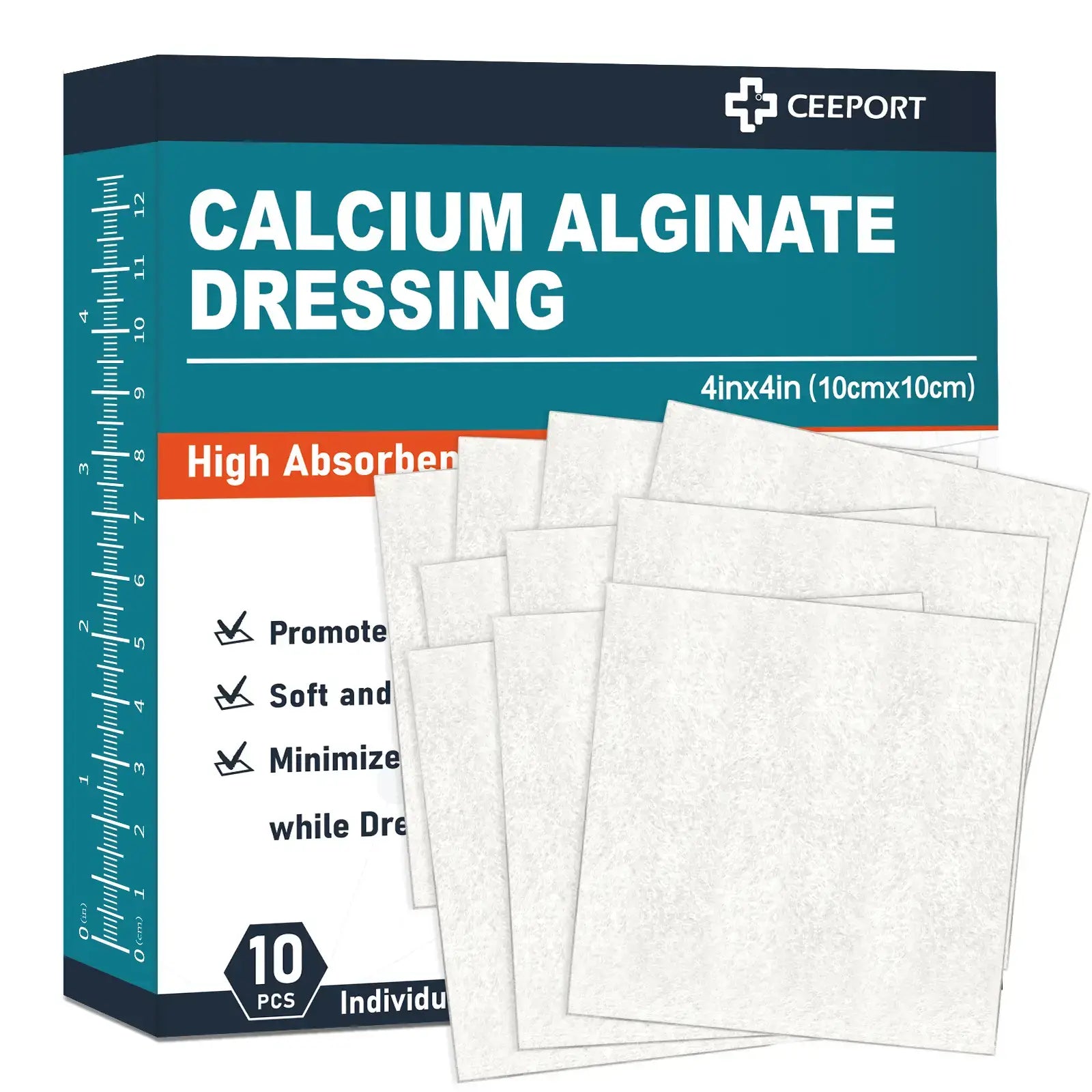 Calcium alginate wound dressing for highly absorbent wound care
