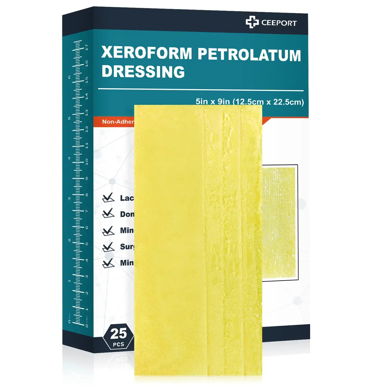 Antibacterial Xeroform petrolatum pad gauze tribromophenate bismuth dressing providing infection control and wound care