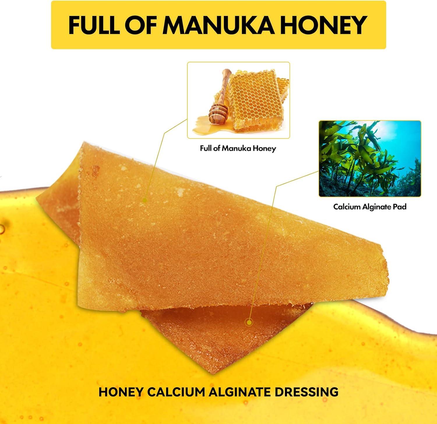 Moisture-Retaining Manuka Honey Calcium Alginate Dressing for Second-Degree Burns