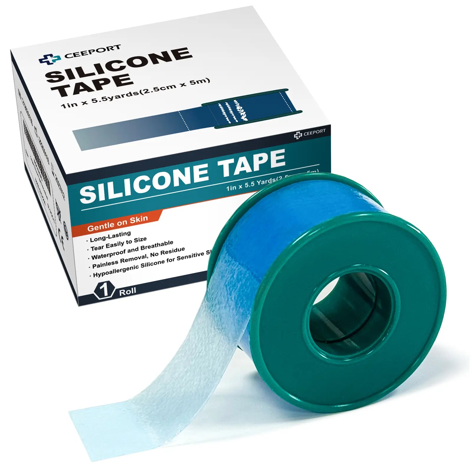 Ceeport Silicone Medical Tape for sensitive skin and wound care