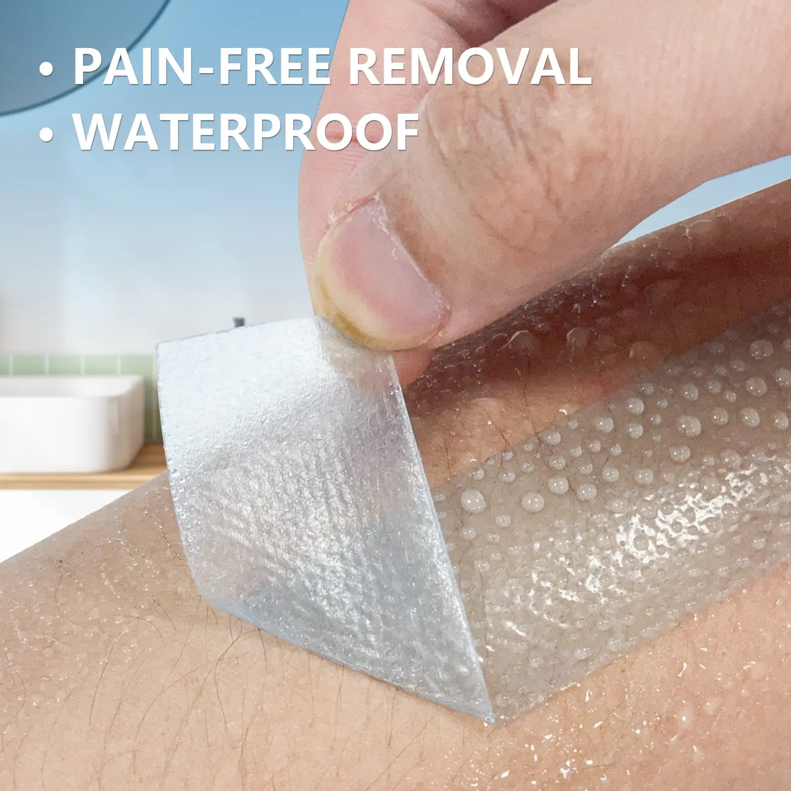 Waterproof silicone medical tape removing pain-free