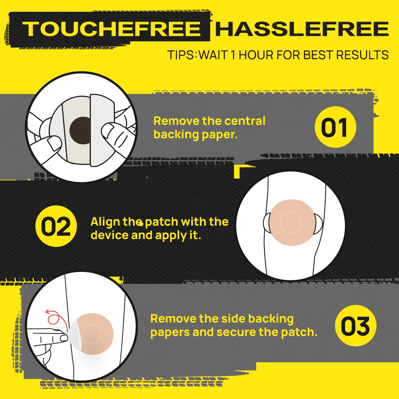 Three steps to use the patch