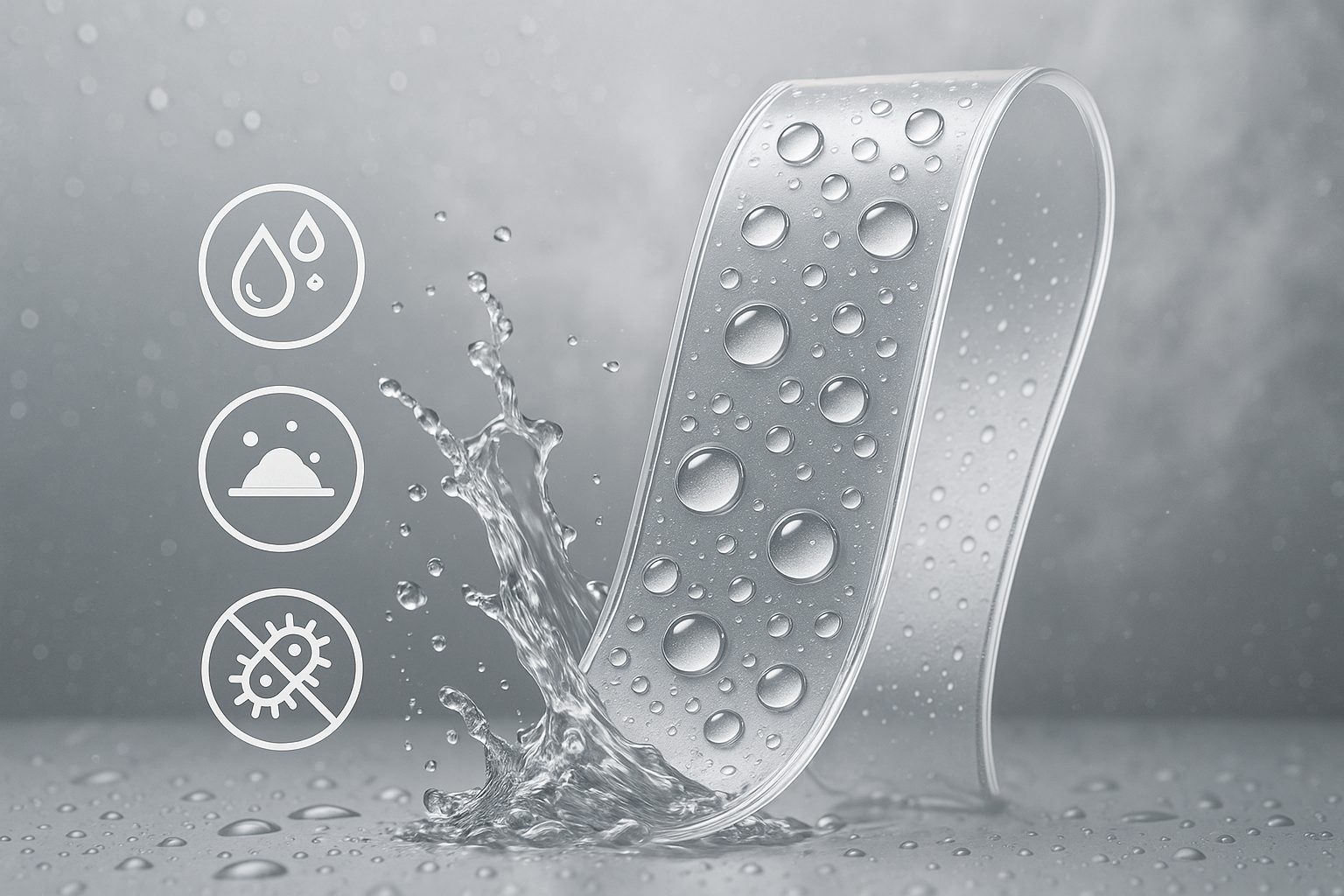 Creates a strong waterproof seal that blocks out water, dirt, and bacteria—ideal for daily wear, even while showering or in humid conditions.