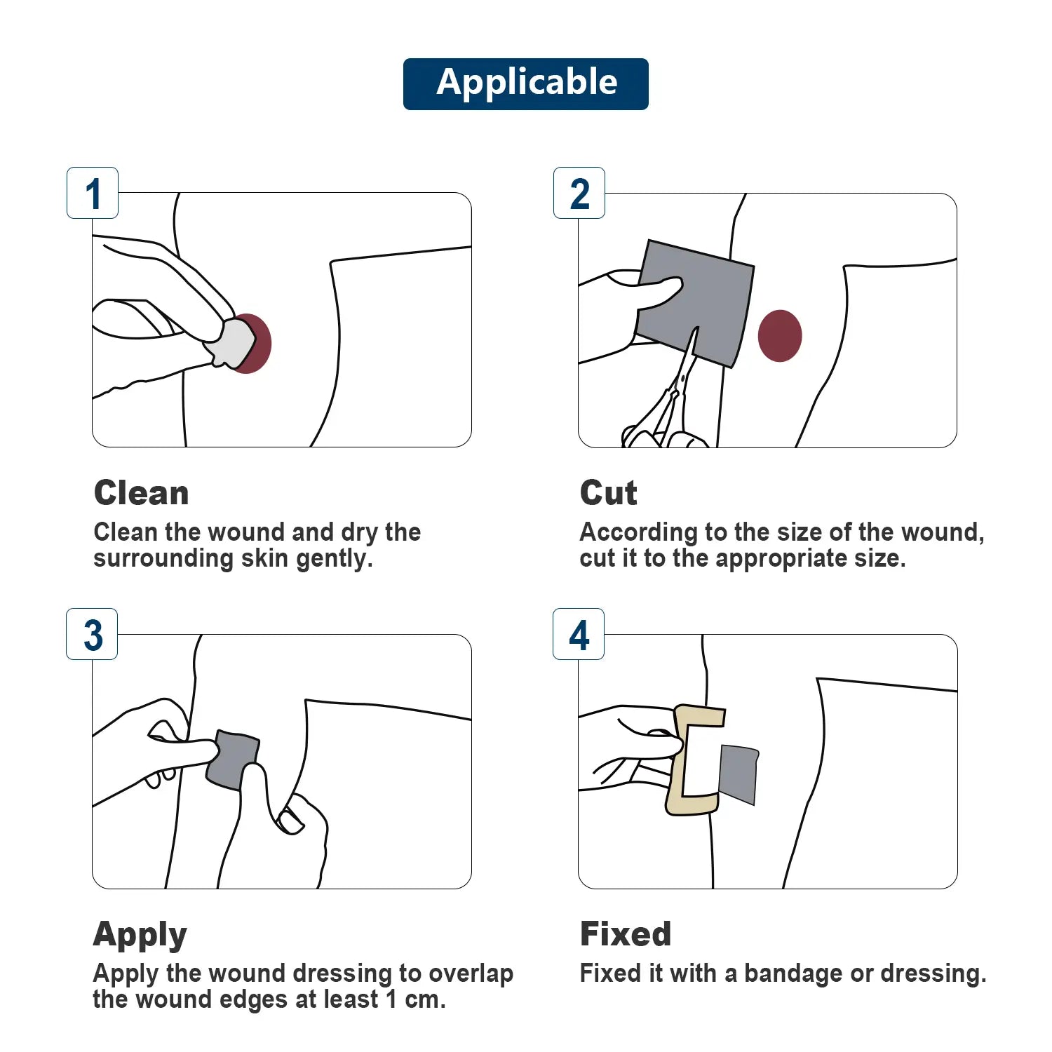 easy to use silver alginate wound dressing