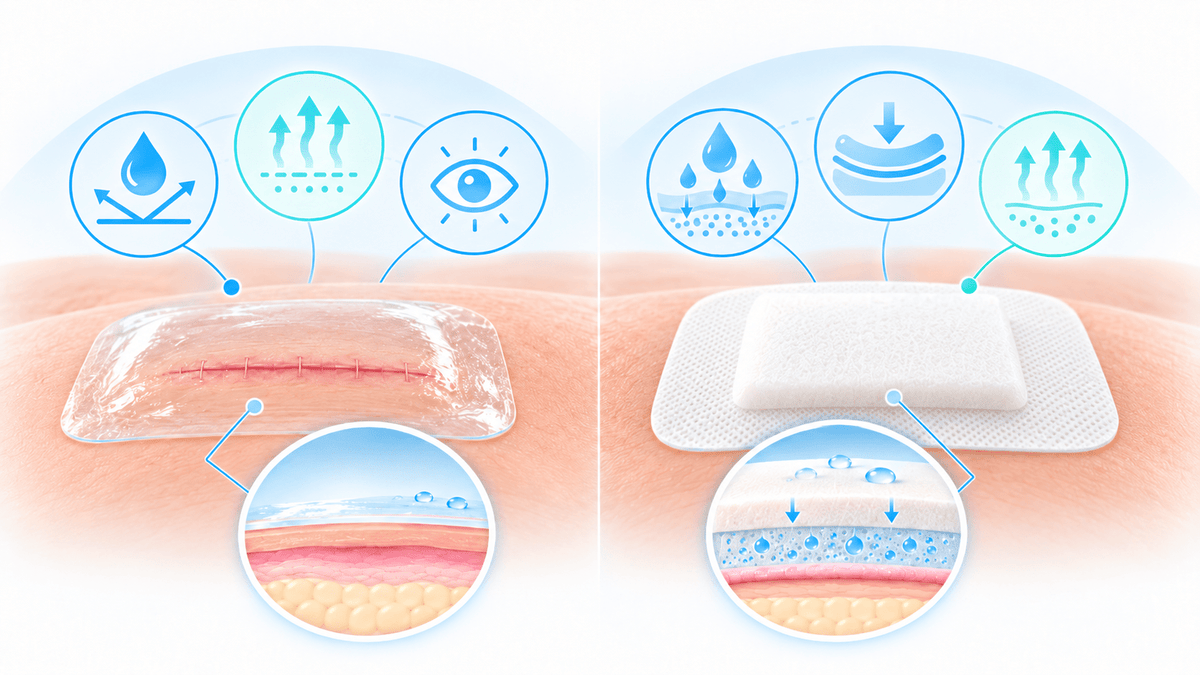 Transparent Film vs. Foam Dressings: Which to Choose?