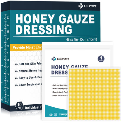 Manuka Honey Gauze for Wound Dehiscence, Minor Burns, Donor Sites, Acute Wounds, Ulcers