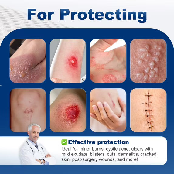 Transparent Film Dressing, Waterproof Bandages Adhesive Patches. Wound Cover Patches for Post Surgical, lV Shield, Tattoo Aftercare Bandage