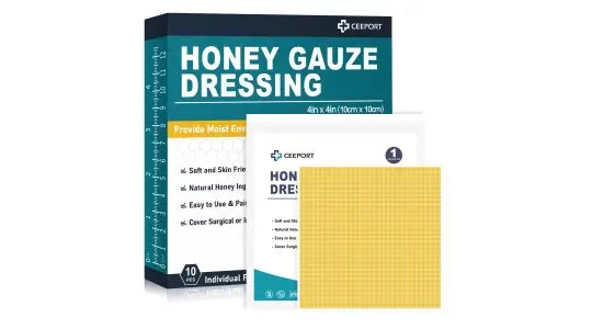 High quanlity Manuka honey gauze dressing can provide moist environment for wound healing