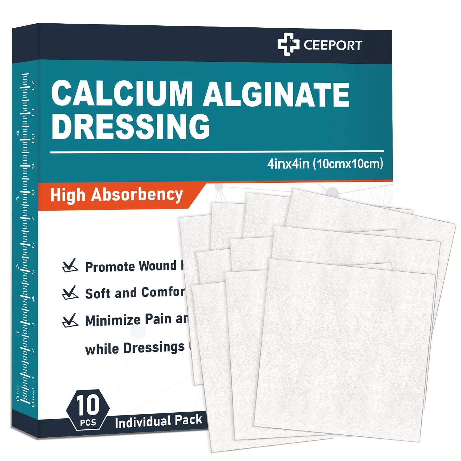 Calcium alginate wound dressing for highly absorbent wound care