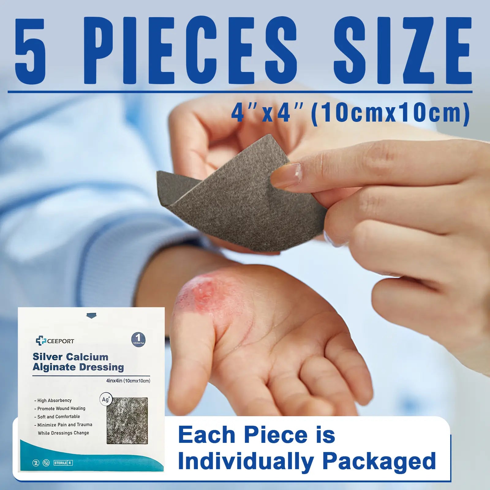 Ceeport® Silver Calcium Alginate Wound Dressing