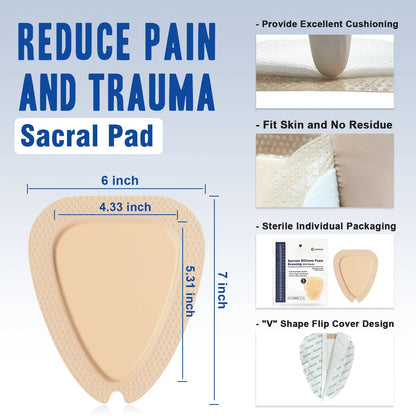 Breathable sacral silicone foam dressing for improved skin ventilation and comfort