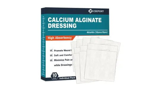 High absorbency calcium alginate dressing, soft and comfortable