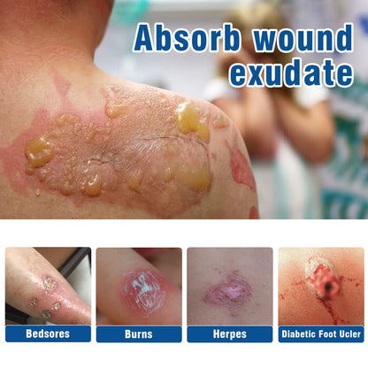 Extra absorbent wound dressing for wounds with heavy drainage and exudate