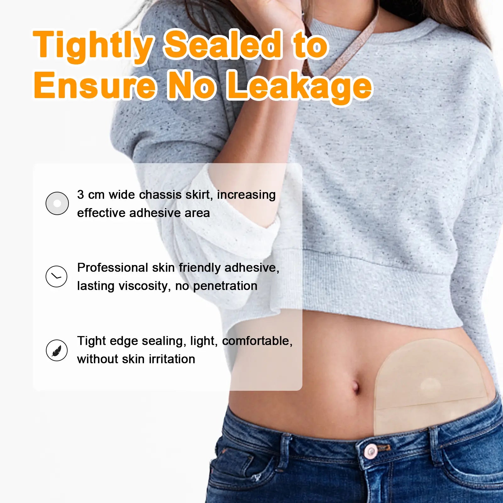 Leak-proof one-piece urostomy bag for reliable urine management and protection