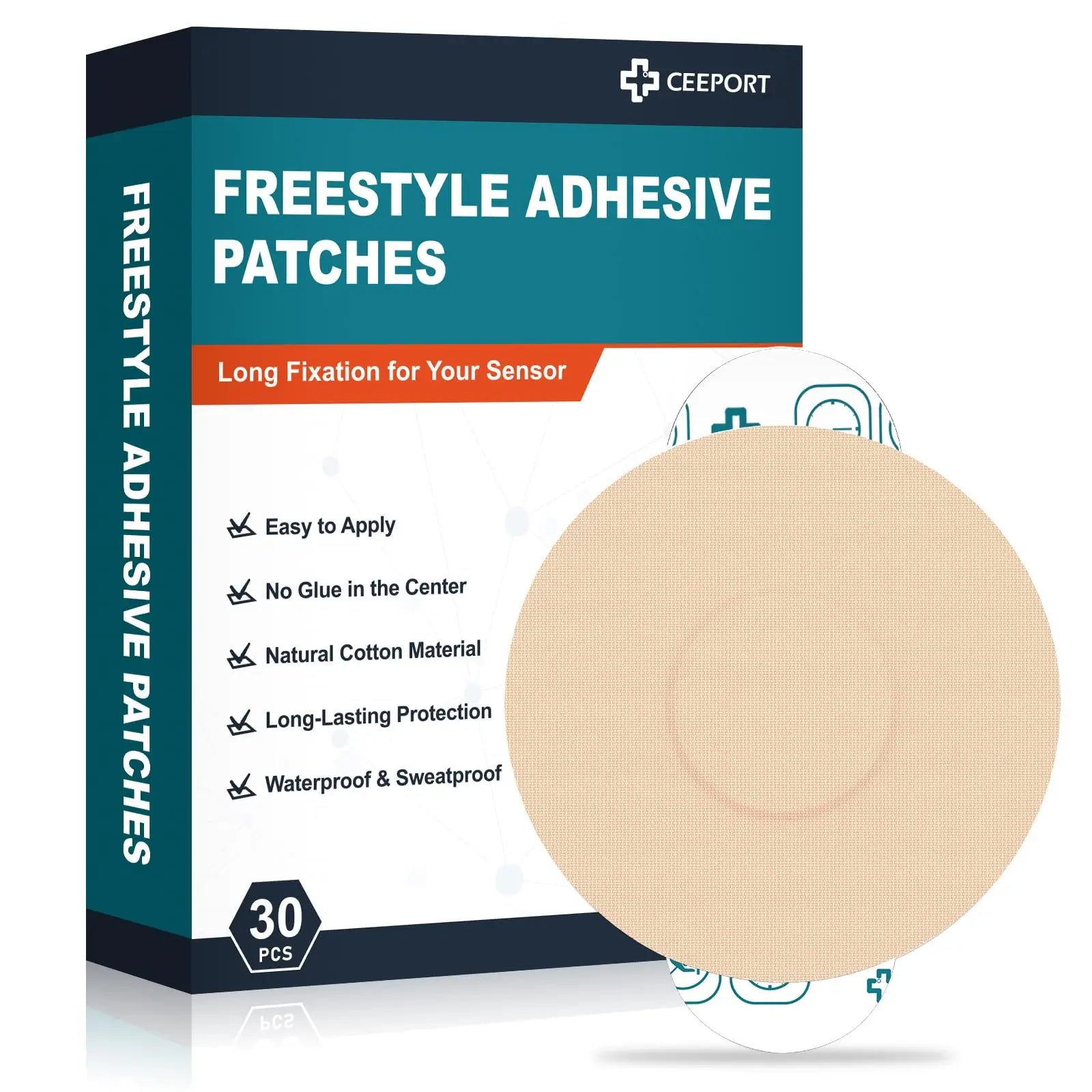 CGM sensor patch for Freestyle Libre 2, providing secure and comfortable protection