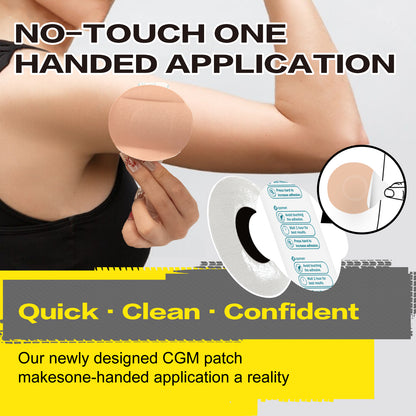 Ceeport CGM patches can be applied with one hand