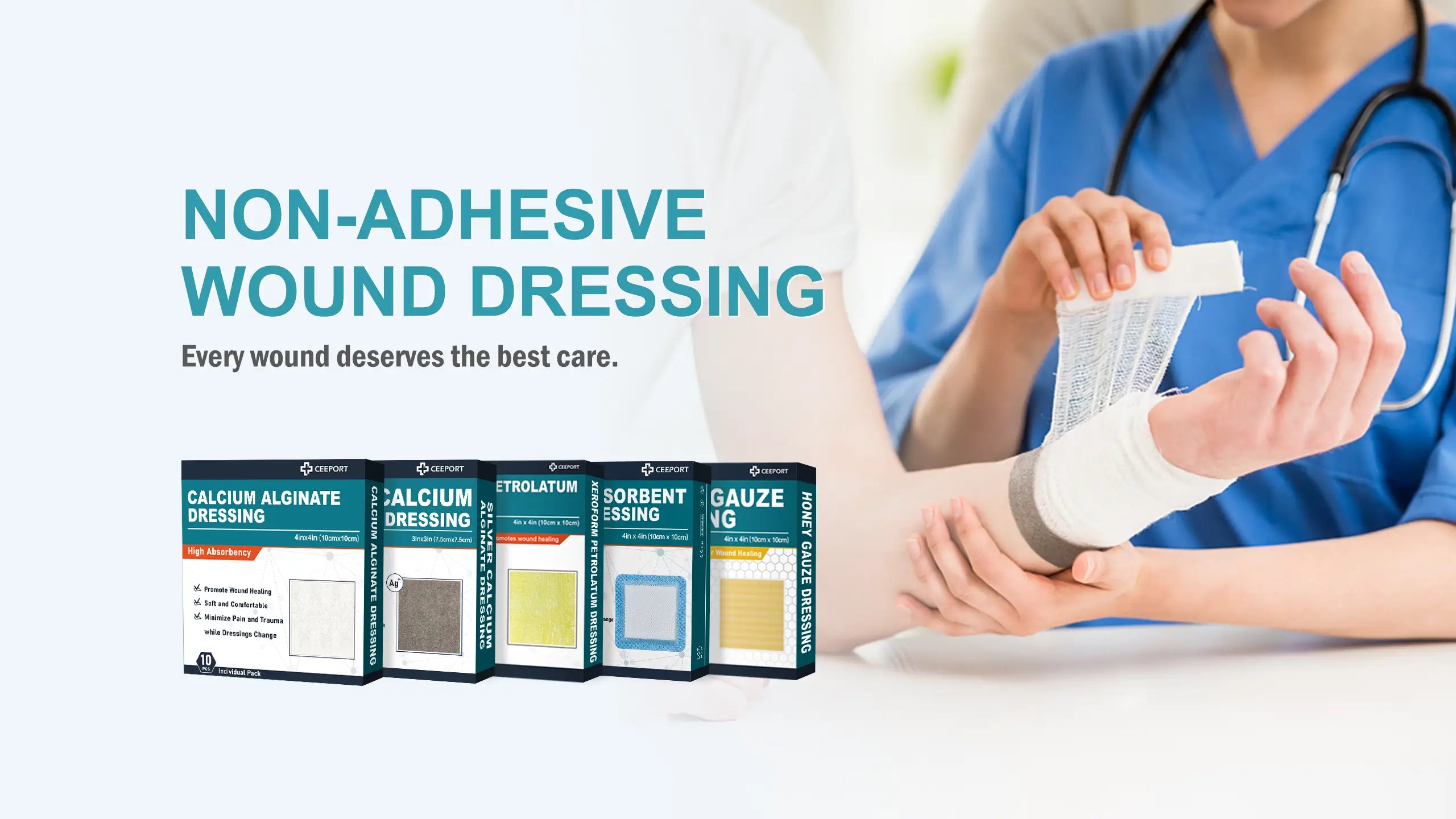 non adhesive advanced wound dressing