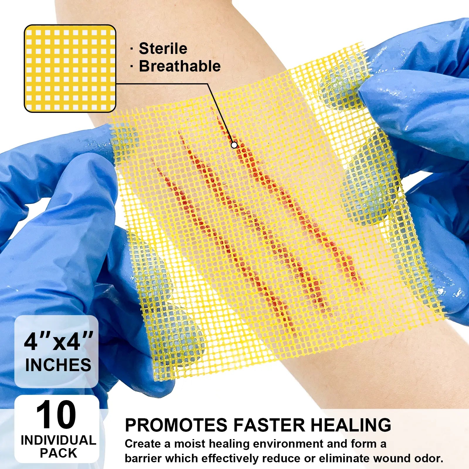 Sterile Manuka honey gauze dressing for safe and effective wound management