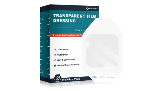 Medical grade adhesive transparent film dressing, provide gentle and secure fixation